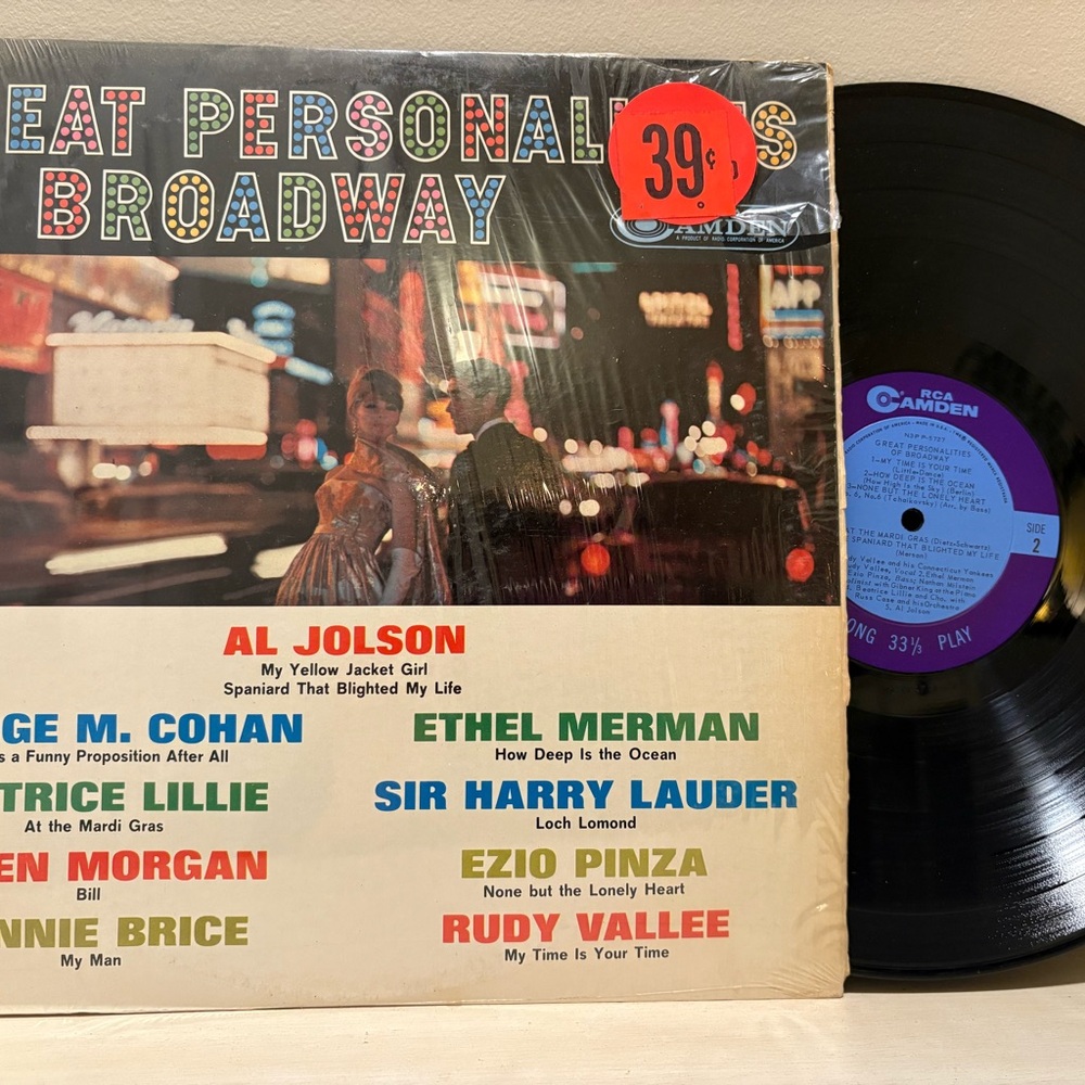 Great Personalities of Broadway Vinyl Record